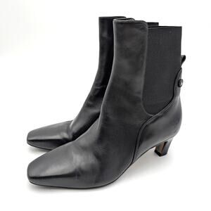 Sam Edelman Margo Ankle Bootie Square Toe Women's Black Size US7M EU37